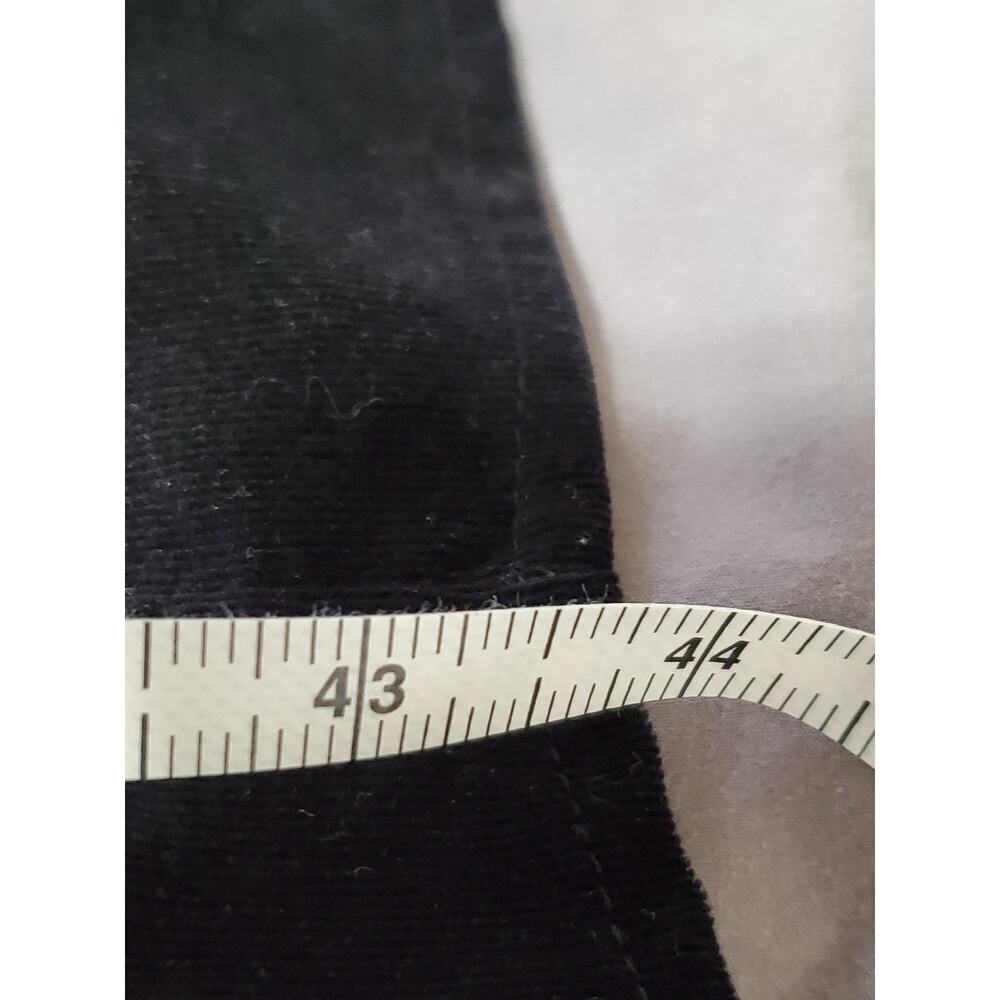 Draper James RSVP Women’s Black Velvet Dress Size Large L Tie Waist 97% Cotton - Picture 8 of 12